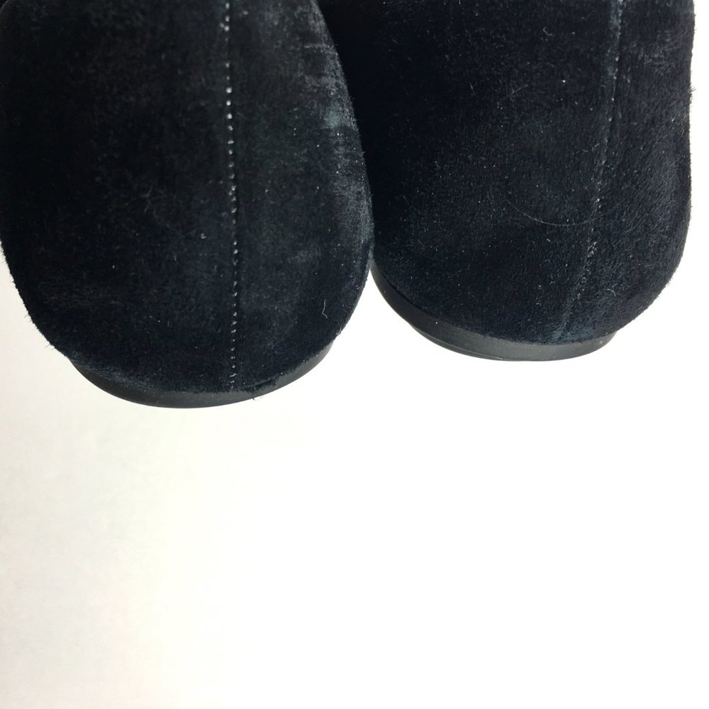 Taryn Rose Fiona Black Suede Flat - Picture 6 of 8